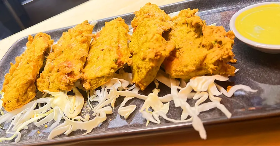 Shared Indian feast at Spicy Affair Indian restaurant in Victoria Park, Perth